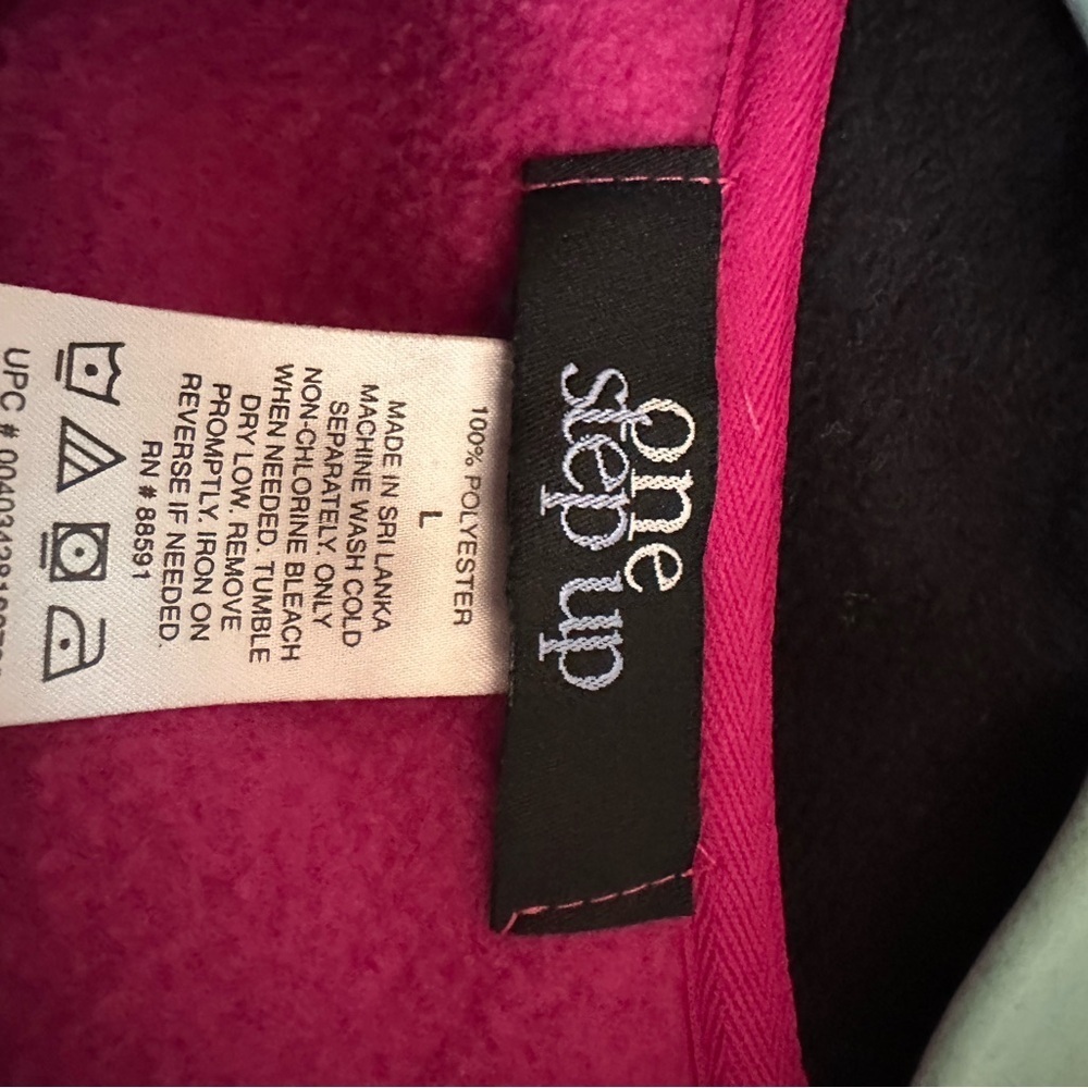 One Step Ahead Fuchsia Half-Zip Sweater - Picture 4 of 4